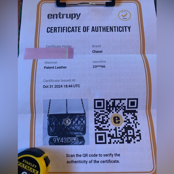 Chanel Patent Leather Quilted Flap Handbag - Picture 12 of 12